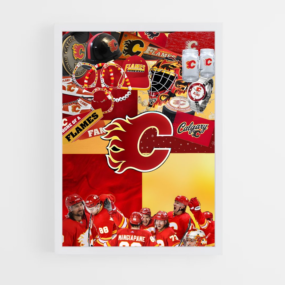 Poster Calgary flames – affiche Hockey sur glace (vue 3)